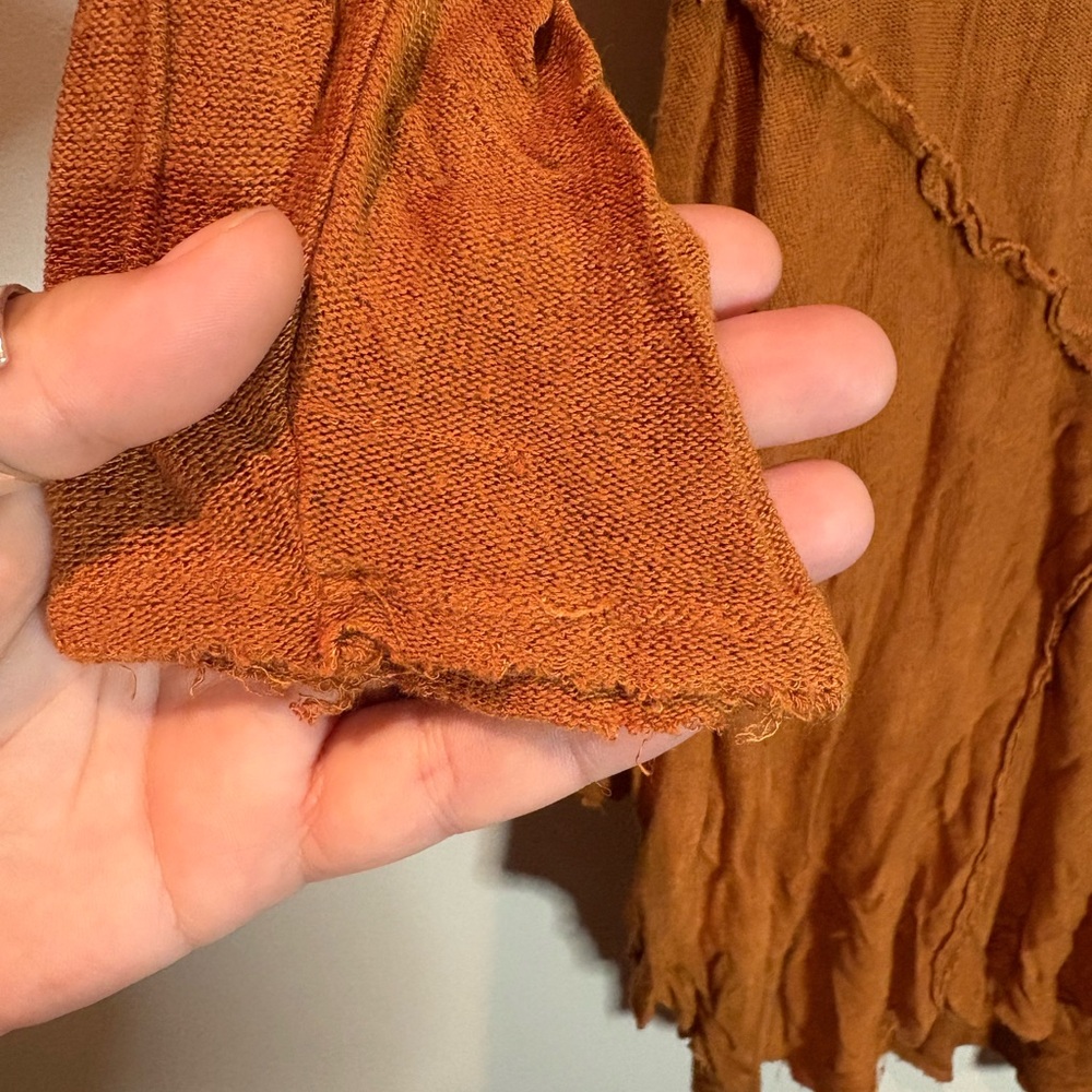 Intimately Free People Rust Orange ‘Weekends Layering Top’ - Picture 7 of 8